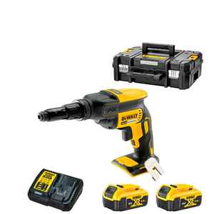 DeWALT DCF622P2 Cordless 18V Brushless Self Drilling TEK Screwdriver With 2x5.0Ah Batts, Charger And Case