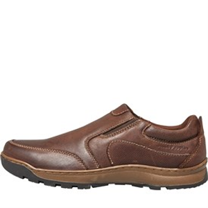 Hush Puppies Mens Jasper Slip On Shoes Brown