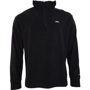 Trespass Mens Masonville 1/2 Zip Micro Fleece Black