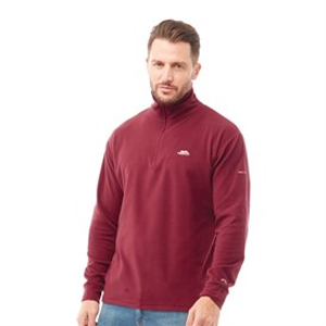 Trespass Mens Masonville 1/2 Zip Micro Fleece Merlot