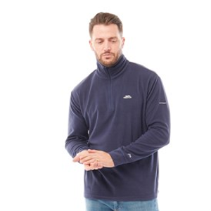 Trespass Mens Masonville 1/2 Zip Micro Fleece Navy