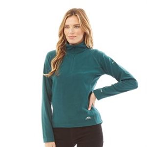 Trespass Womens Shiner 1/2 Zip Micro Fleece Teal