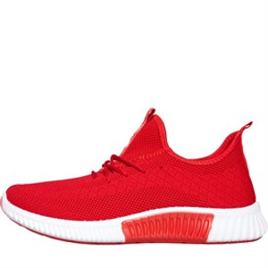 Crosshatch Mens Rideout Trainers Red