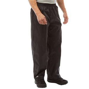 Trespass Mens Qikpac Waterproof Packable Trousers Black