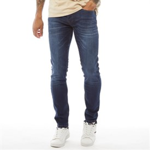 Crosshatch Mens Buraca Slim Fit Jeans Darkwash
