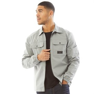Closure London Mens Utility Overshirt Ice Grey