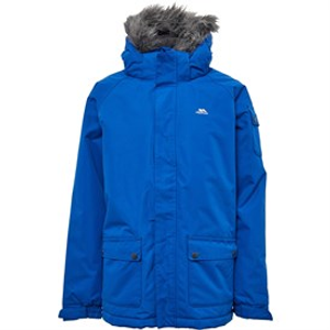 Trespass Junior Boys Holsey Insulated Waterproof Parka Electric Blue