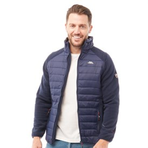 Trespass Mens Saunter Hybrid Padded Jacket Navy