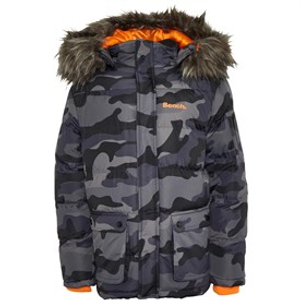 Bench Boys Calcott Jacket Black Digi Camo