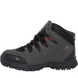 Trespass Mens Finley Mid Waterproof Walking Boots Coffee/Rust