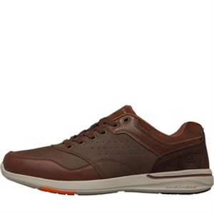SKECHERS Mens Elent Velago Shoes Brown