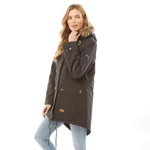 Trespass Womens Clea Insulated Waterproof Parka Black