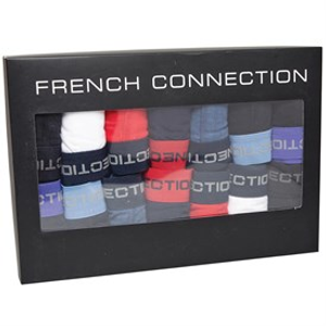 French Connection Mens Fourteen Pack FC Boxers FC2 Black/White/Red/Marine/Blue/Black