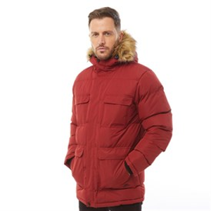 Trespass Mens Baldwin Insulated Waterproof Parka Red