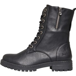 Blowfish Womens Ruffle Boots Black Bronco