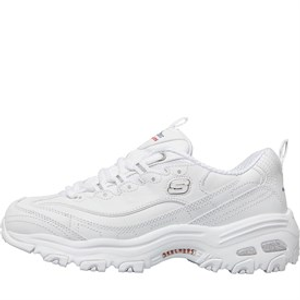 SKECHERS Womens D'Lites Fresh Start Trainers White