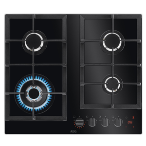949640878 59cm 4 Burner Gas On Glass Hob (**GLASS*