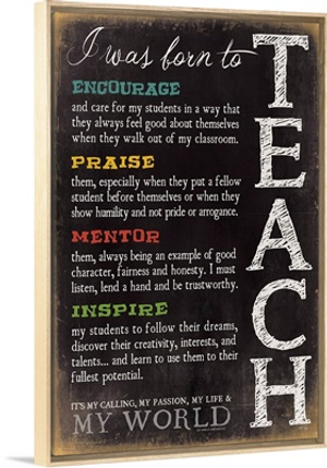 I Was Born to Teach
