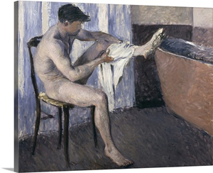 Man Drying His Leg