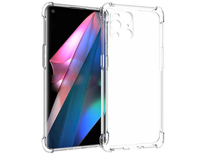 Gel Case with Bumper Edges for OPPO Find X3 Pro 5G - Clear