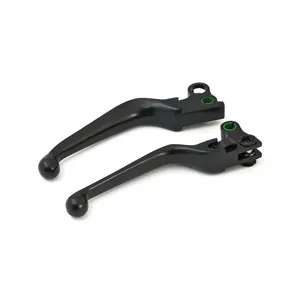 MCS Wide Blade Brake & Clutch Levers In Black For 96-15 Big Twin & 96-03 Sportster Motorcycles (Excl. 08-15 FLT & 2015 Softail) (20-268A)