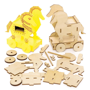 Kits en bois cheval de Troie en 3D