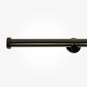 35mm Allure Signature Black Nickel Stud Eyelet Curtain Pole