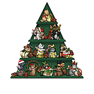 Kayomi Harai's 12 Days Of Christ-meows Figurine Collection