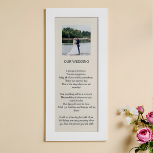 Anniversary Gift Ideas - Personalized Poem & Photo Wall Art