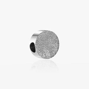 Silver Fingerprint PandoraCompatible Circle Charm