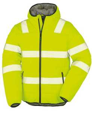Result Recycled Padded Safety Jacket  - Yellow/Black - Medium