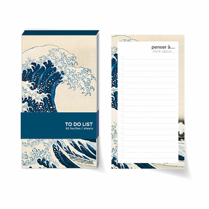 Bloc liste Katsushika Hokusai - Sous la grande vague