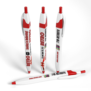 Full Color 3 Panel Squared Slimster Ad Pen