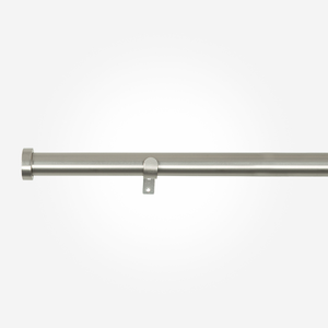 28mm Allure Classic Brushed Steel Stud Eyelet Curtain Pole