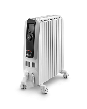 De'Longhi TRDX41025E Dragon4 Oil-Filled Radiator Portable Thermostatic - White