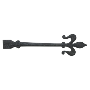 Fleur De Lis Door Hinge - Antique Black - 300mm - Single - Hardware Solutions