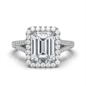14K White Gold Herra Halo Split Shank Diamond Ring (2/3 ct. tw)