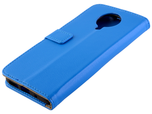 Synthetic Leather Wallet Case with Stand for Nokia G10 - Blue