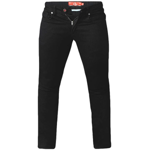 D555 Mens Claude Big & Tall Kingsize Tapered Fit Stretch Jeans - Black - 60 S / Black