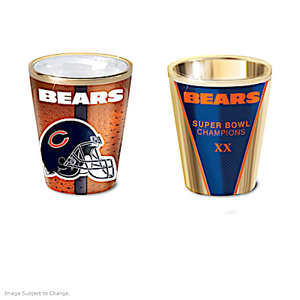 Chicago Bears Shot Glass Collection