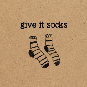 Funny Pun Give It Socks General Everyday Card
