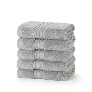 Egyptian Collection 700 gsm Silver Face Cloths - Pack of 12