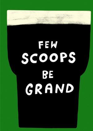 Illustrated Green Few Scoops Be Grand Birthday Card