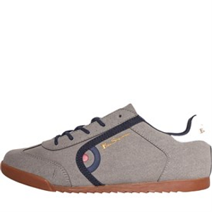 Ben Sherman Mens Target Trainers Grey/Gum