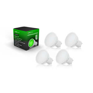 Auraglow LED Coloured GU10 - GREEN-4 Pack