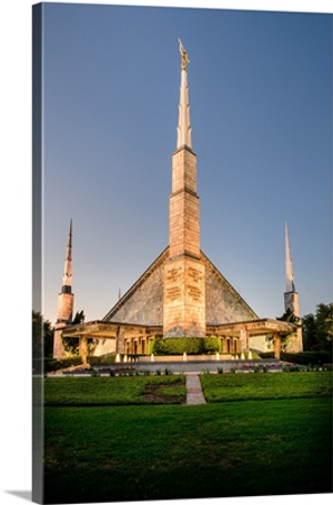 Dallas Texas Temple at Twilight, Dallas, Texas