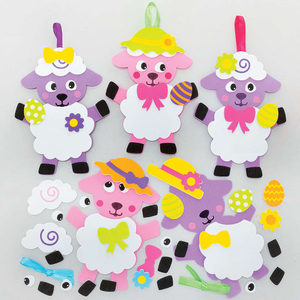Kits d’assortiment de décoration d’Agneau de Pâques