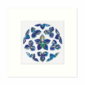 Reproduction sous Marie-Louise Marc Chagall - La rose bleue, 1964