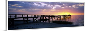 Pier on the beach, Crystal Beach, Florida