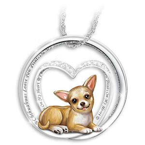 My Cuddly Chihuahua Pendant Necklace